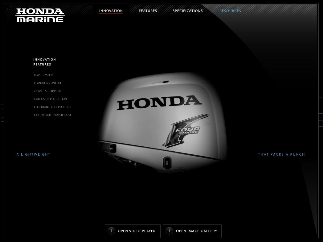 Thumbnail of Honda Marine's Website