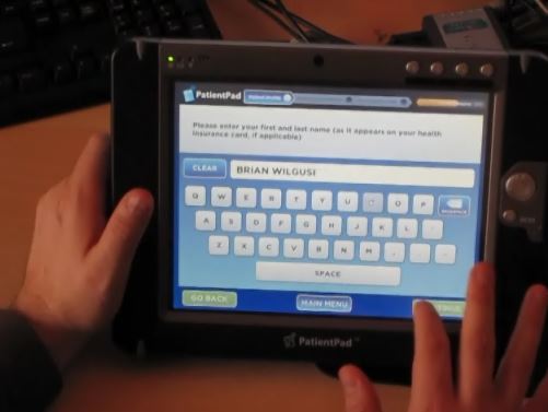 Thumbnail of Patient Pad video demonstration