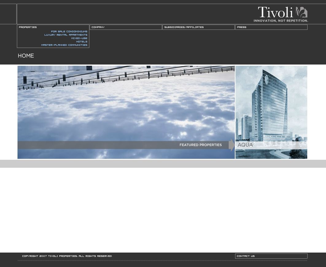 Thumbnail of Tivoli's Website
